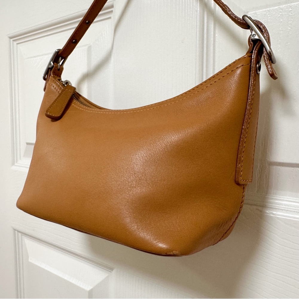 Coach Legacy West Mini Pouch Glove Leather Camel Shoulder Bag‎ Vintage Y2K - Picture 4 of 16